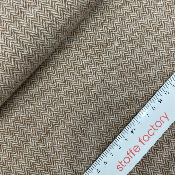 Jacquard-Sweat gebürstet "Max" // kleine Fischgräten