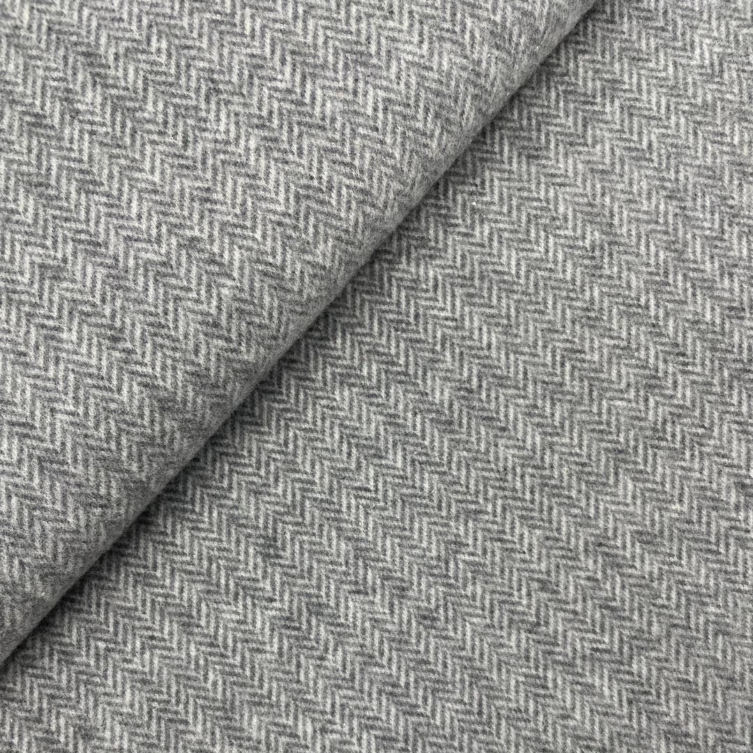 Jacquard-Sweat gebürstet "Max" // kleine Fischgräten