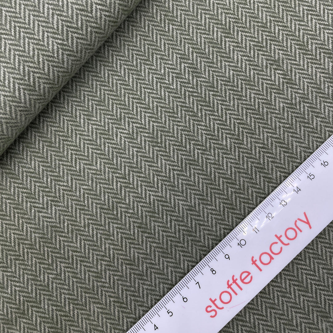 Jacquard-Sweat gebürstet "Max" // kleine Fischgräten