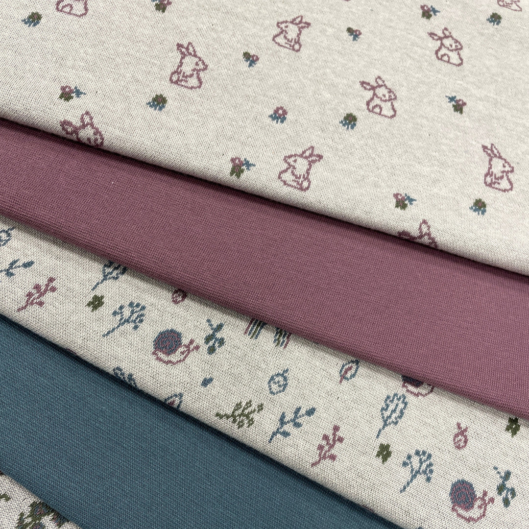 Jacquard-Sweat "Ben" Ostern Hasen // off-white