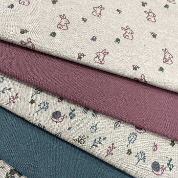 Jacquard-Sweat "Ben" Ostern Hasen // off-white