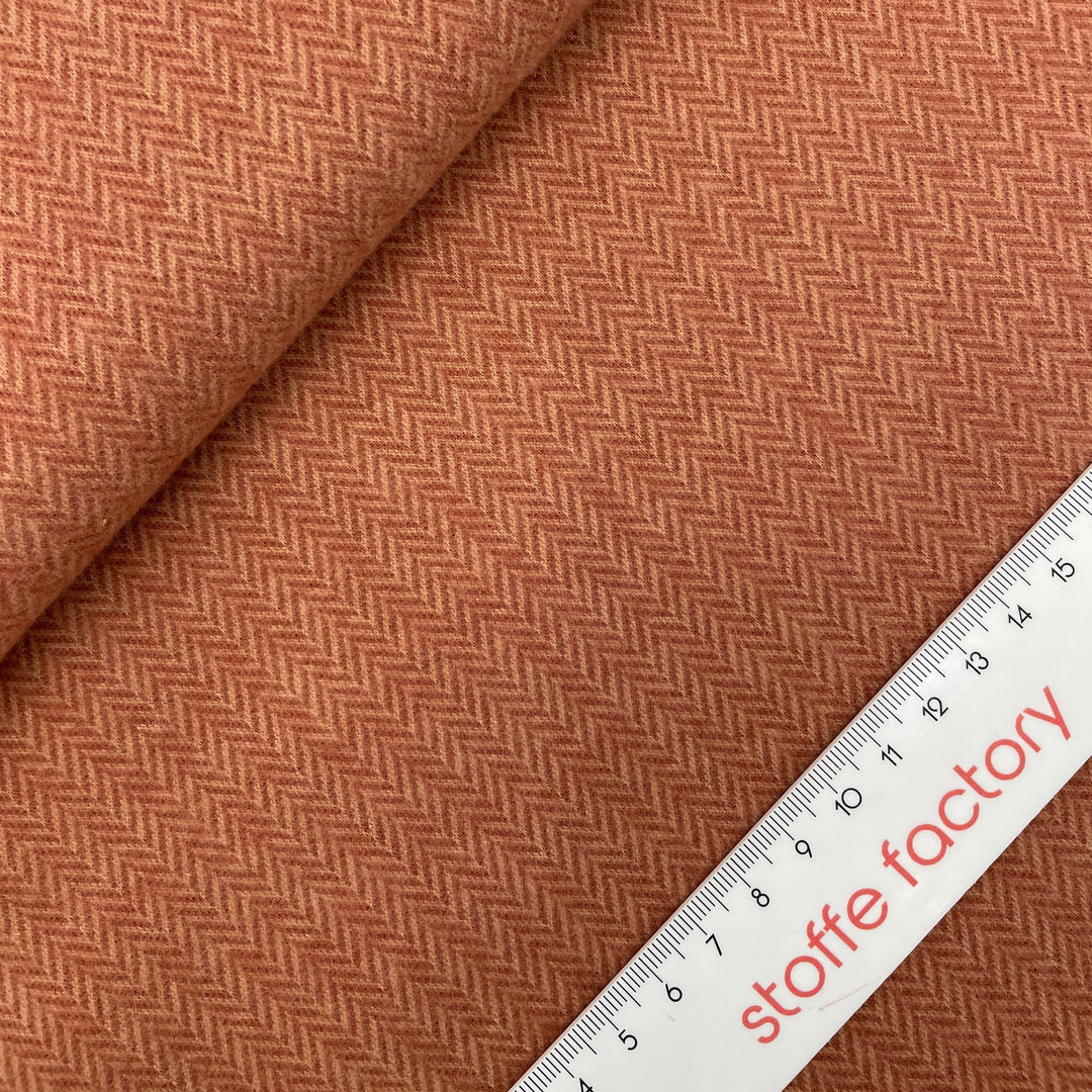 Jacquard-Sweat gebürstet "Max" // kleine Fischgräten