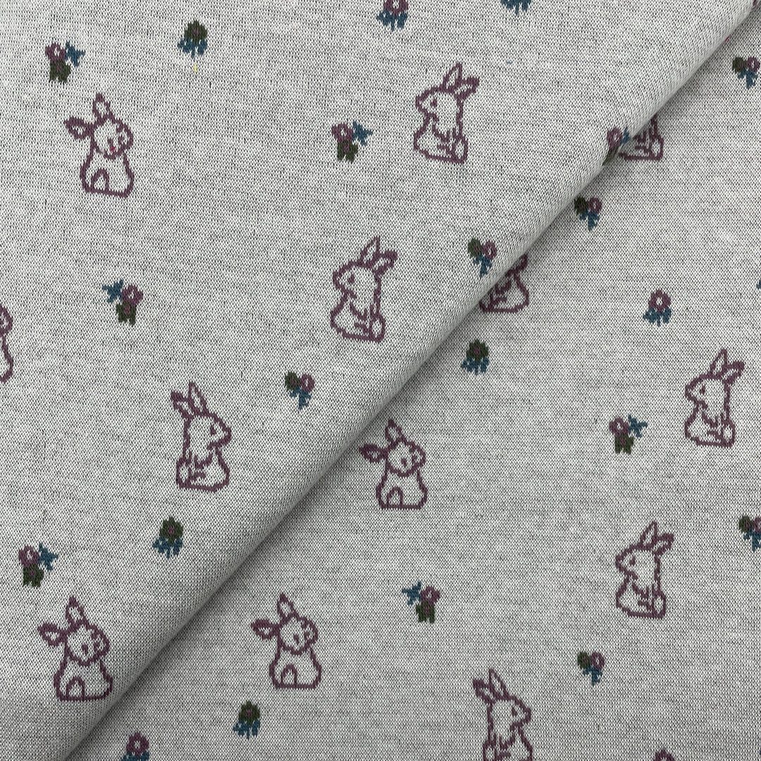 Jacquard-Sweat "Ben" Ostern Hasen // off-white