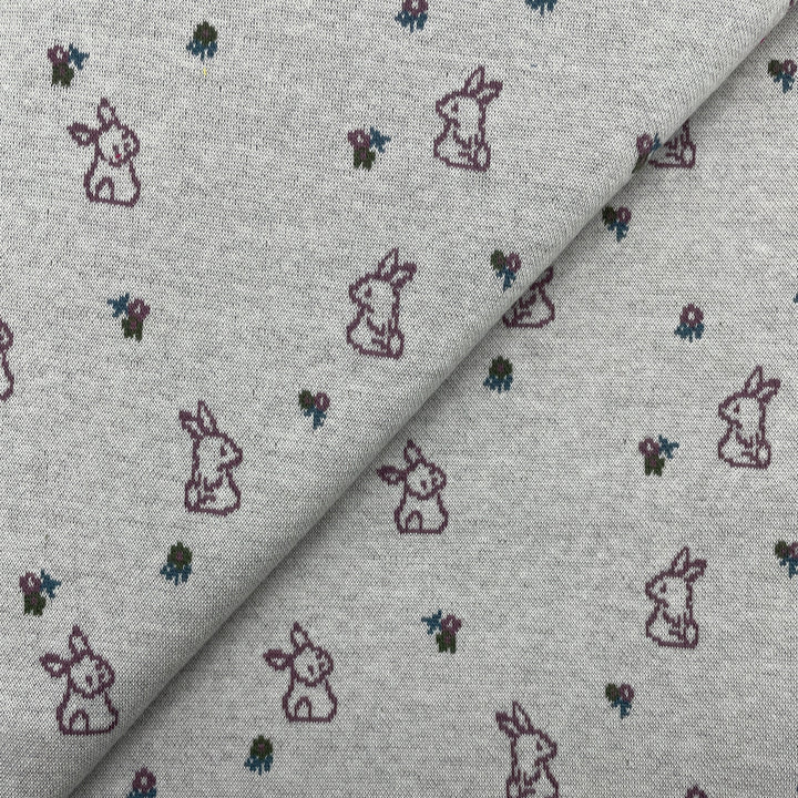 Jacquard-Sweat "Ben" Ostern Hasen // off-white