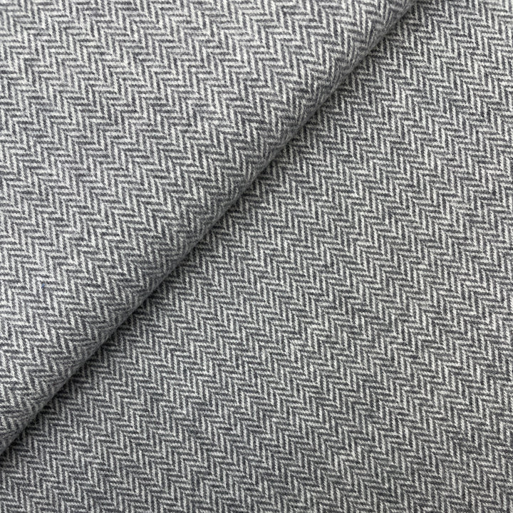 Jacquard-Sweat gebürstet "Max" // kleine Fischgräten