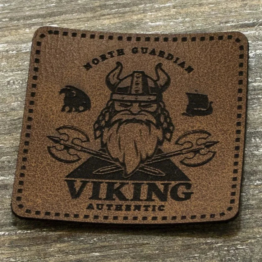 Kunstleder-Label KDS 40x40 mm // Viking
