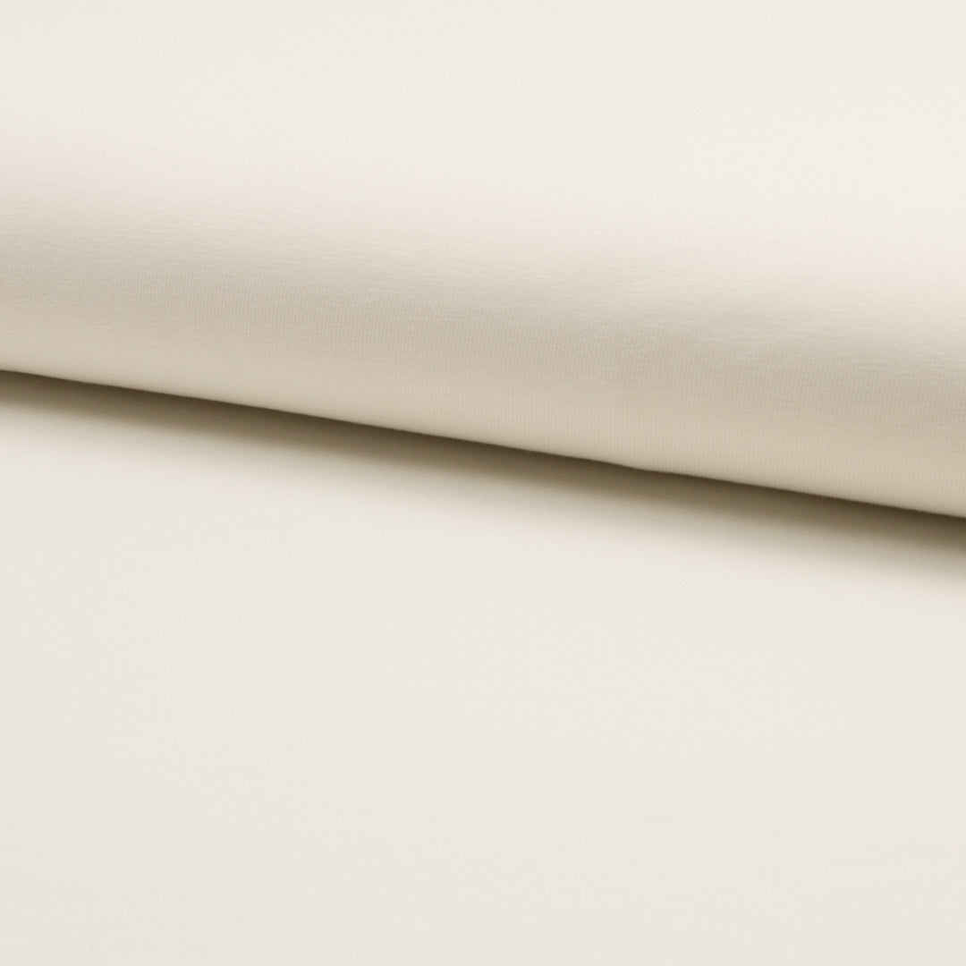 Baumwolljersey Organic Uni // weiß