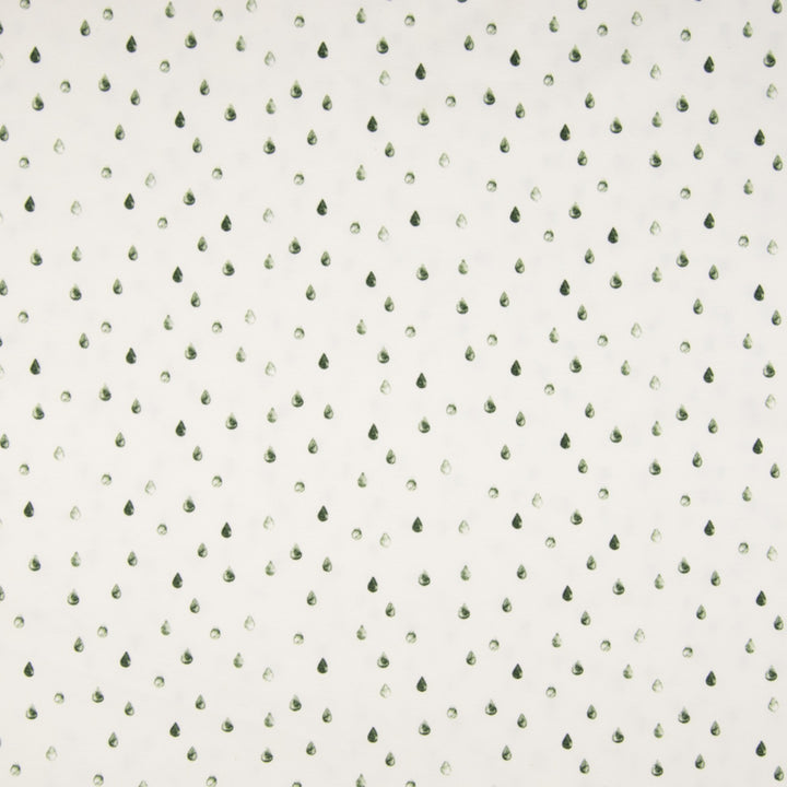 Baumwolljersey Organic Regentropfen // pastellgrün auf weiß