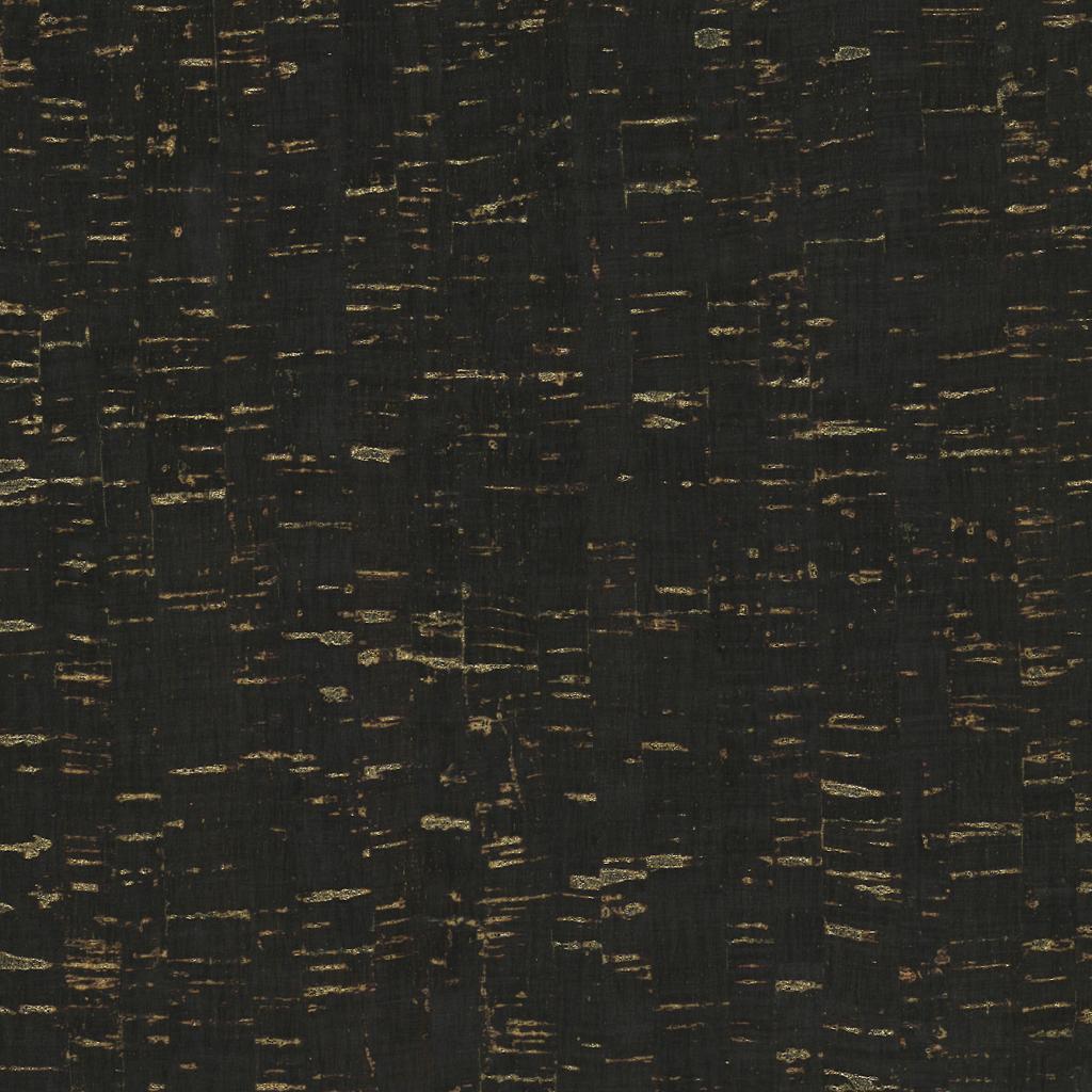 Kork Natura Glitzer Rolle 50 cm x 30 cm // schwarz