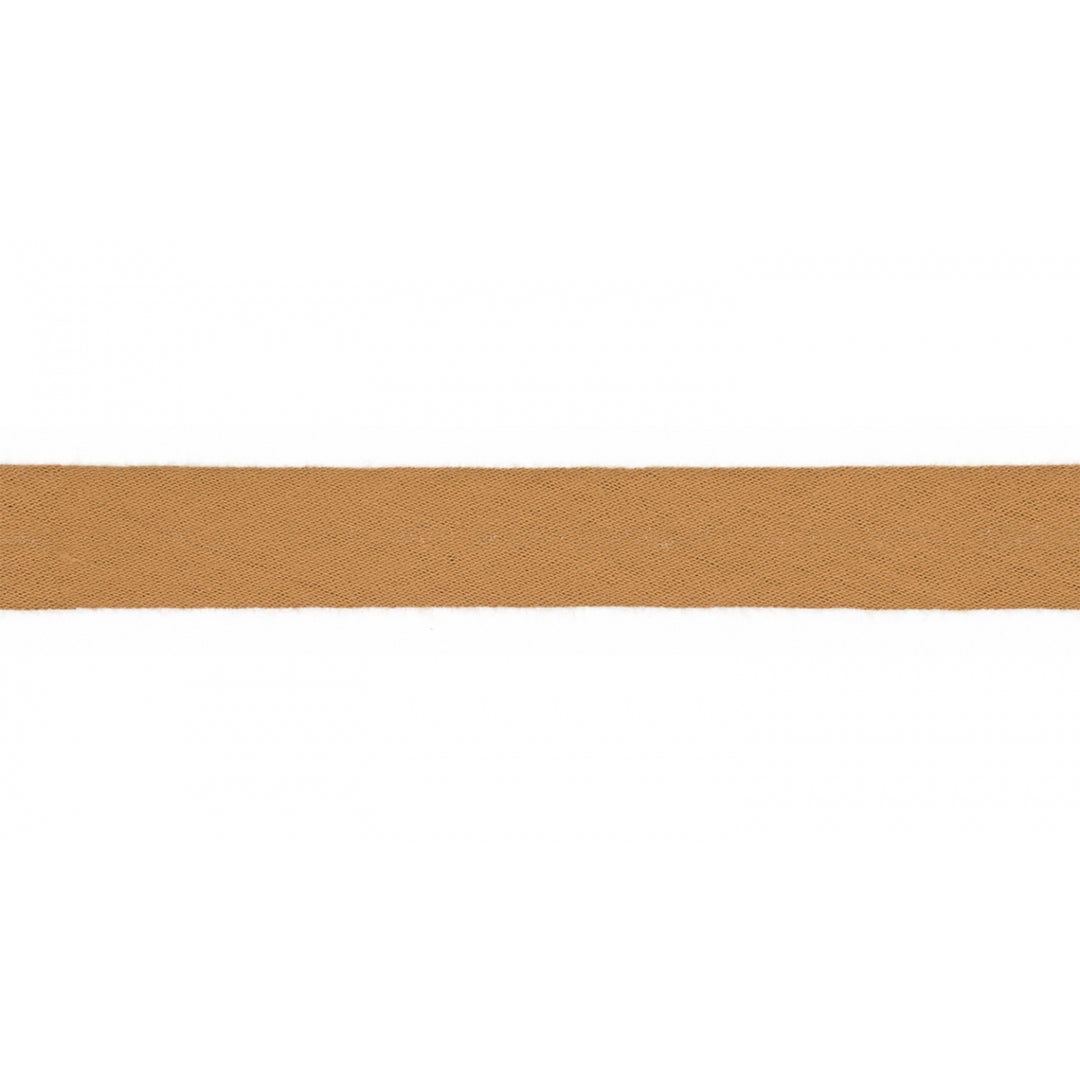 Schrägband Musselin Uni 20 mm // karamell