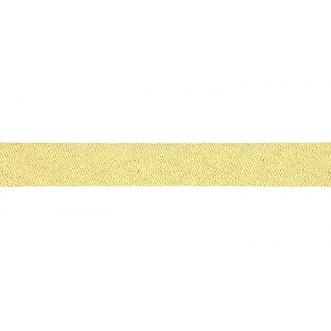 Schrägband Musselin Uni 20 mm // pastellgelb