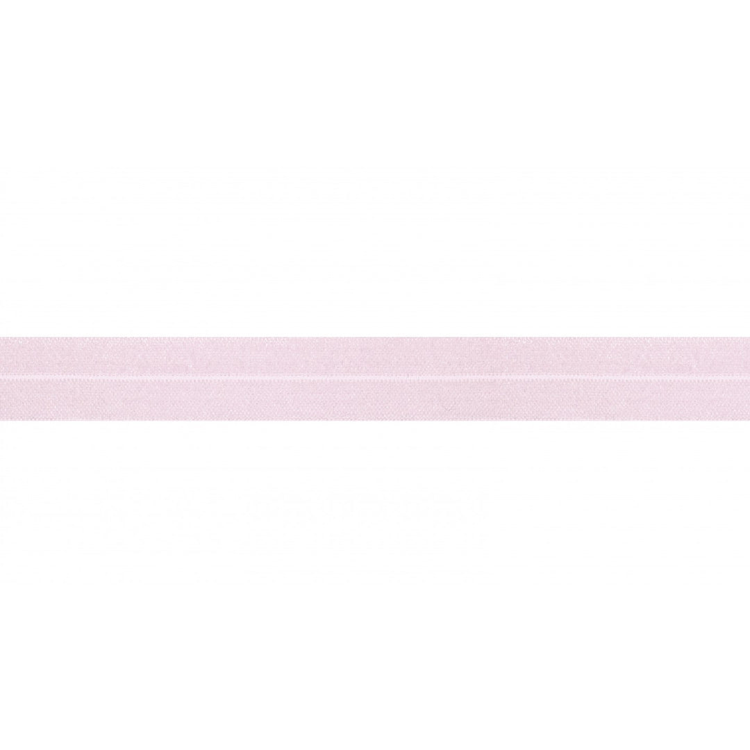 Schrägband Elastisch Glänzend Uni 20 mm // babyrosa