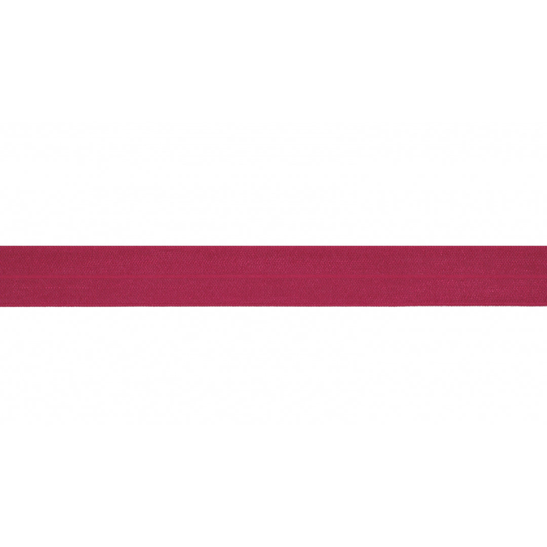 Schrägband Elastisch Glänzend Uni 20 mm // fuchsia