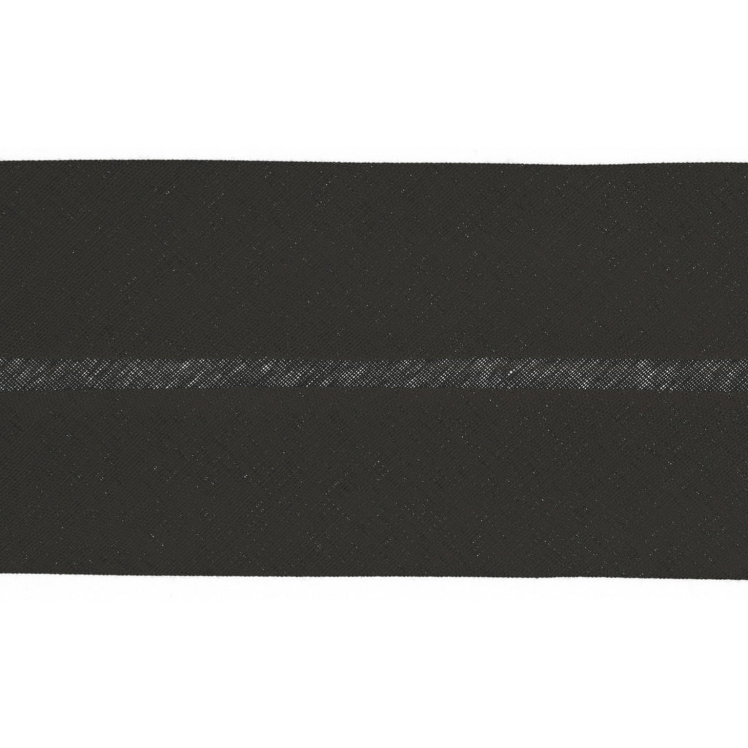 Schrägband XXL Uni 50 mm // schwarz