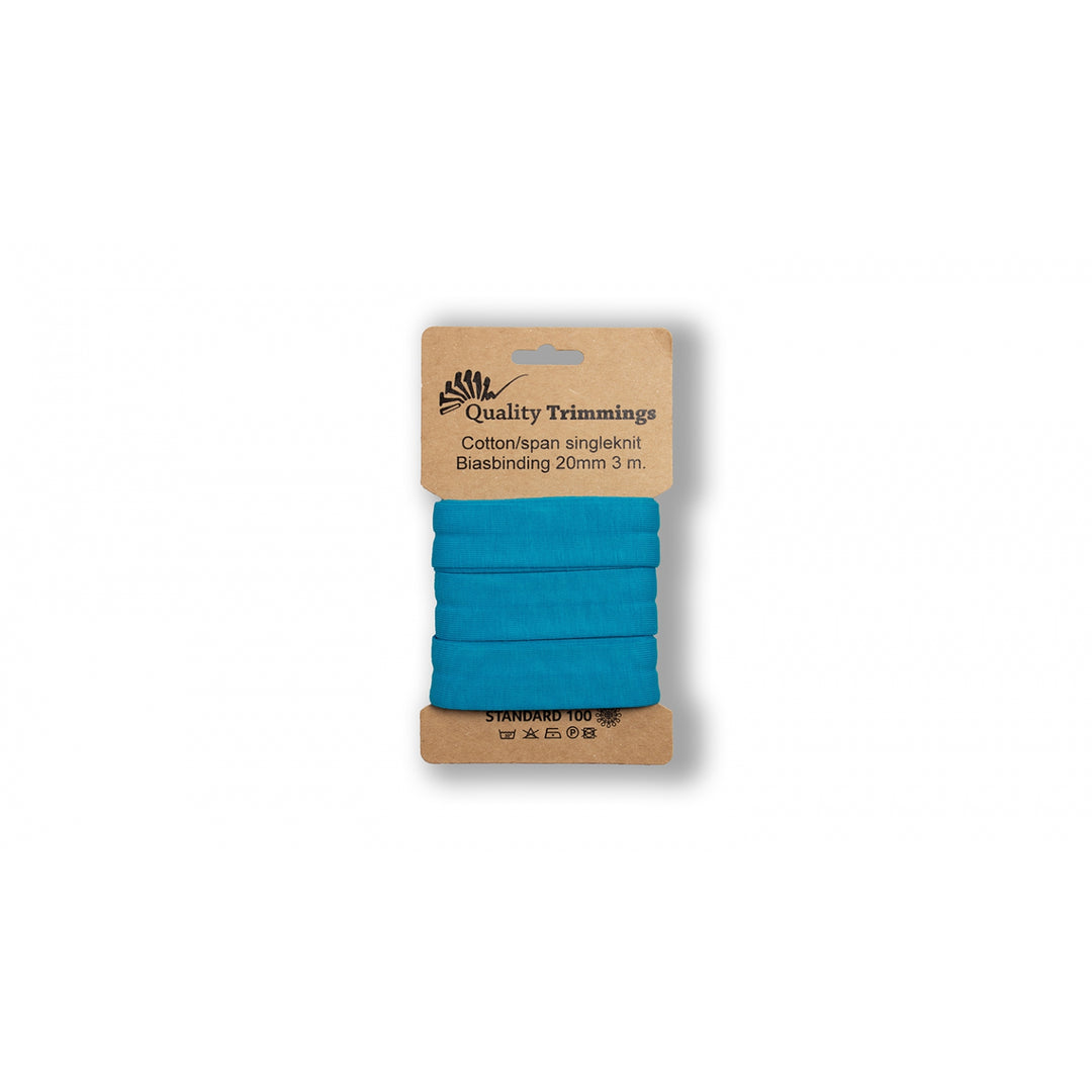Schrägband Jersey 3 M - 20 mm // aqua
