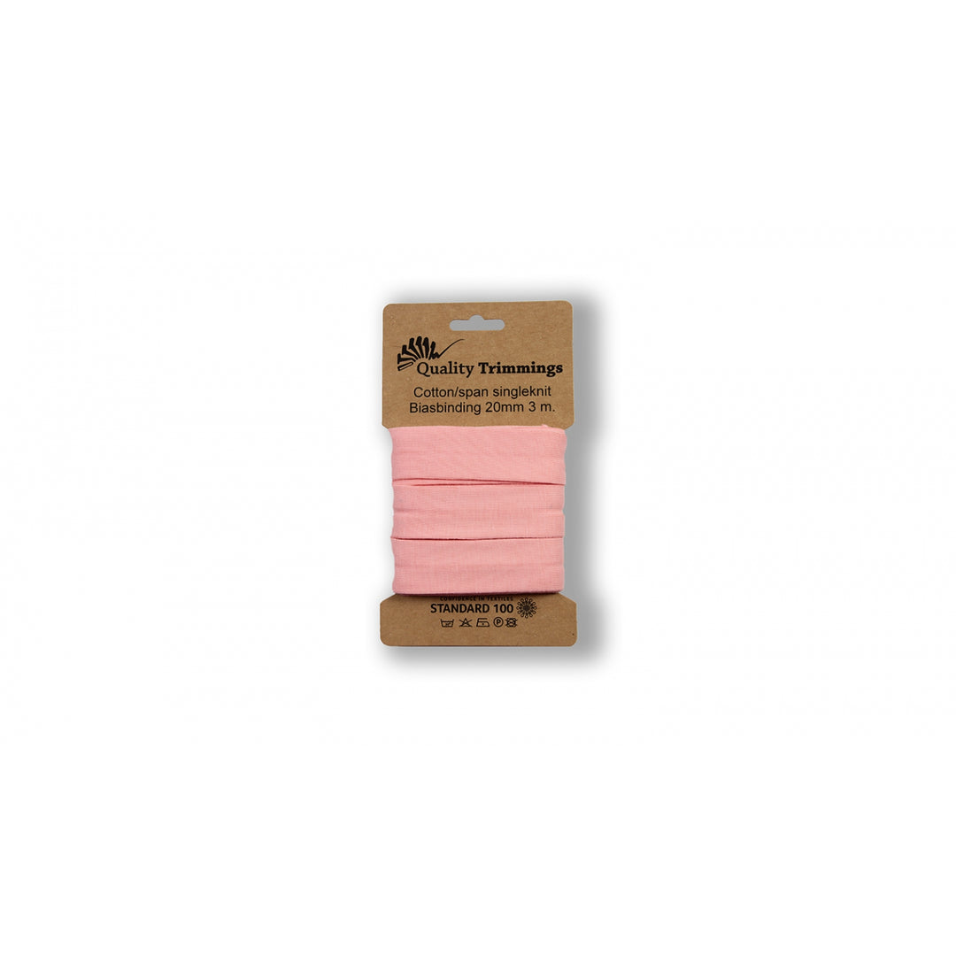 Schrägband Jersey 3 M - 20 mm // babyrosa