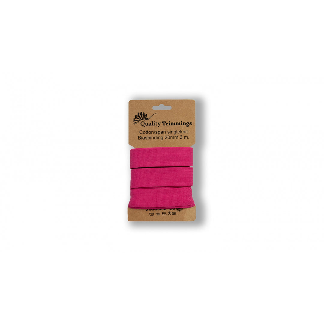 Schrägband Jersey 3 M - 20 mm // fuchsia