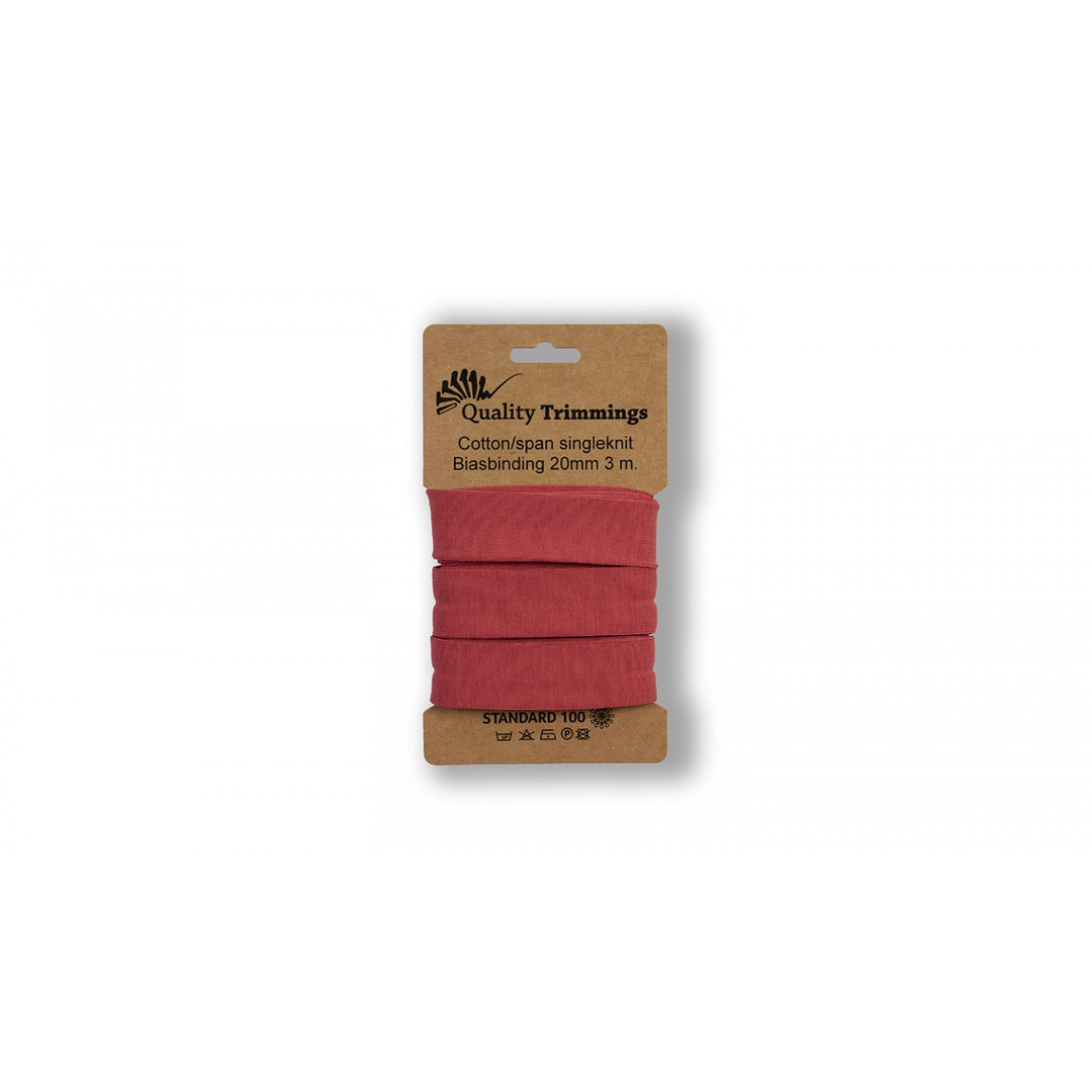 Schrägband Jersey 3 M - 20 mm // marsala