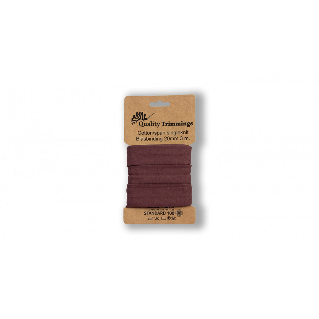 Schrägband Jersey 3 M - 20 mm // pastellbordeaux