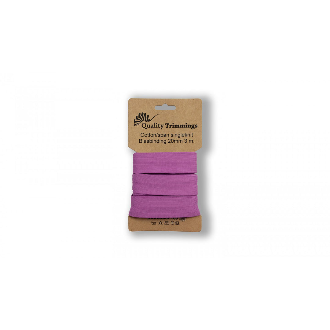Schrägband Jersey 3 M - 20 mm // violett