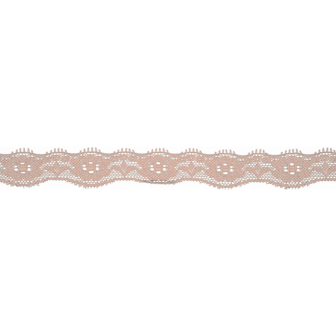 Spitzenband Elastisch Uni 20 mm // pastellrosa