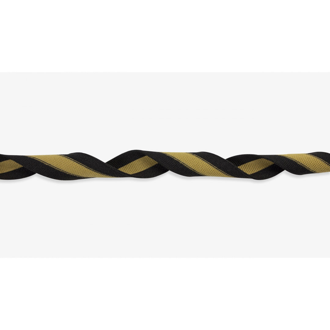 Zierband Streifen 30 mm // schwarz gold