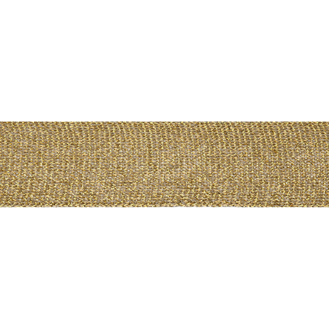 Glitzerband 30 mm // gold - metallisiert