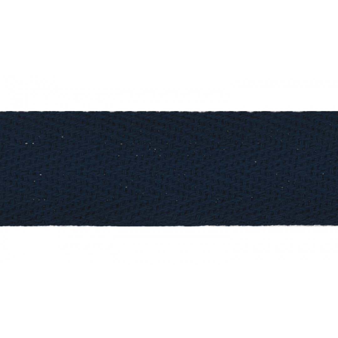 Köperband Baumwolle Uni 20 mm // marineblau