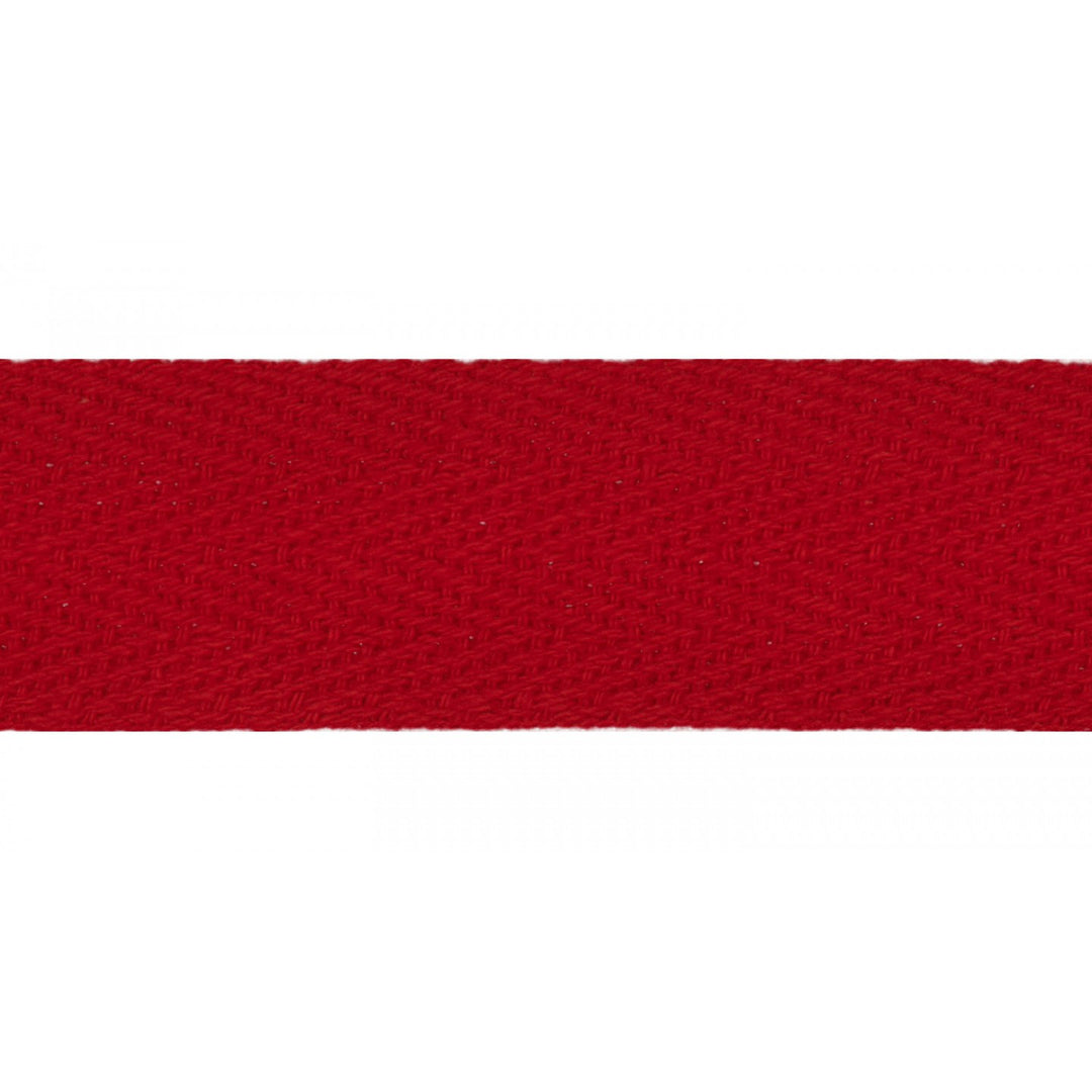 Köperband Baumwolle Uni 20 mm // rot