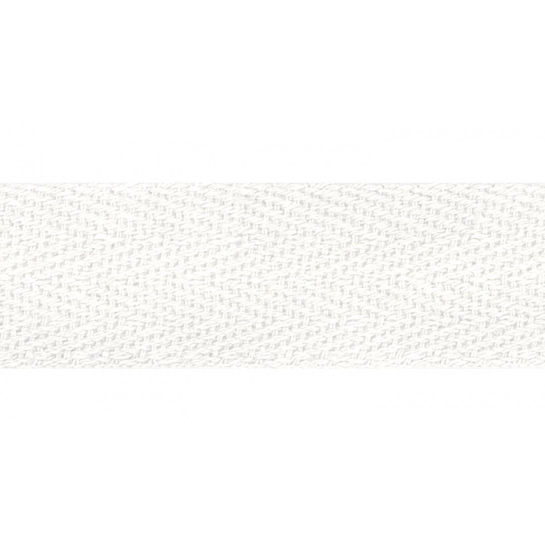 Köperband Baumwolle Uni 20 mm // weiß