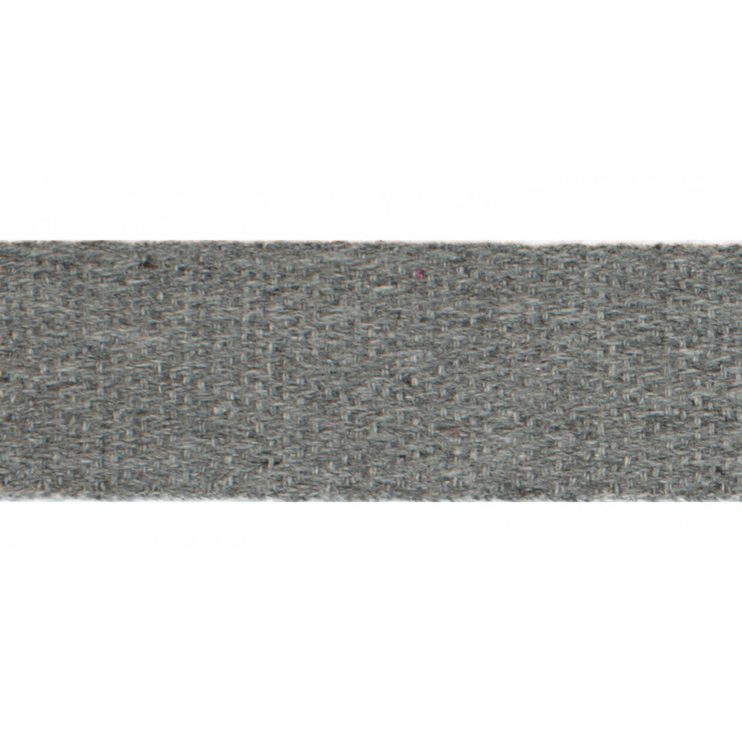 Köperband Baumwolle Uni 20 mm // hellgrau meliert