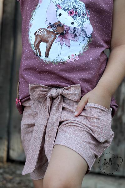 Papierschnittmuster lovely baggy pants by LovelySewDesign // Hose Short Capri für Kids