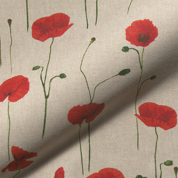 Canvas Poppy Charm Mohnblumen // panama naturfarbe