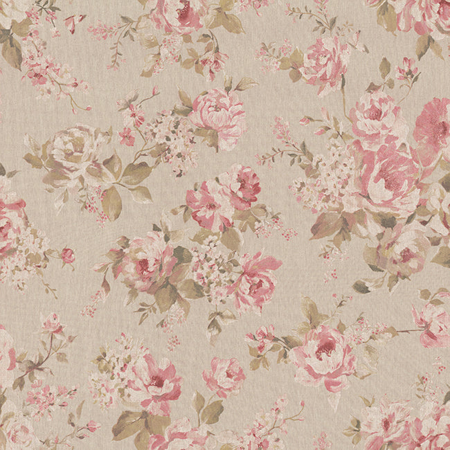 Canvas Classic Painted Rose Old Pink // panama naturfarbe