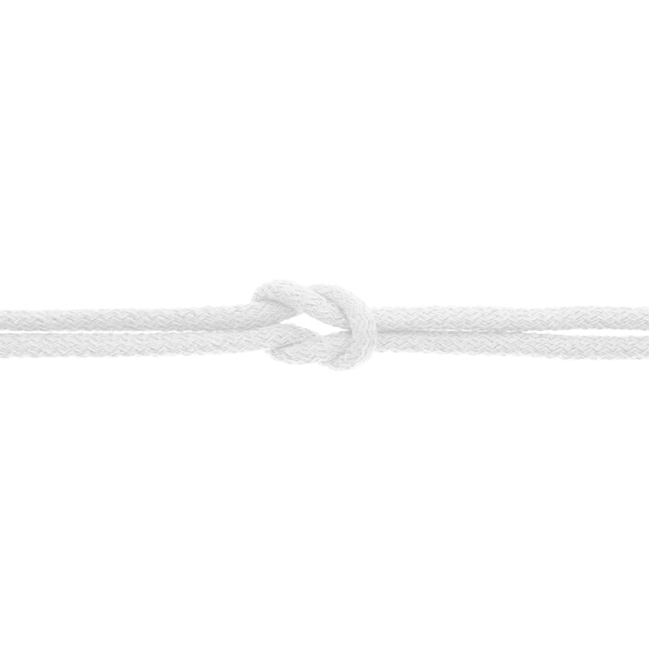 Kordel Baumwolle rund 8 mm Uni // weiß