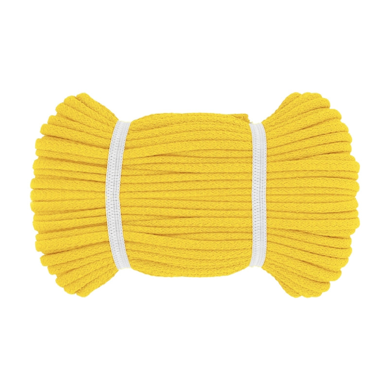 Baumwolle rund 8 mm Uni // gelb