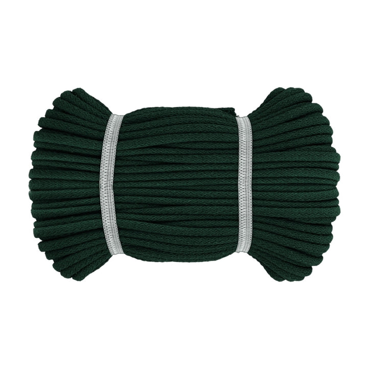 Baumwolle rund 8 mm Uni // dunkelgrün