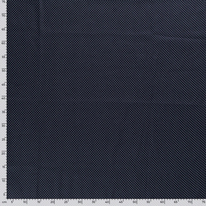 Baumwolle Poplin Punkte // marineblau