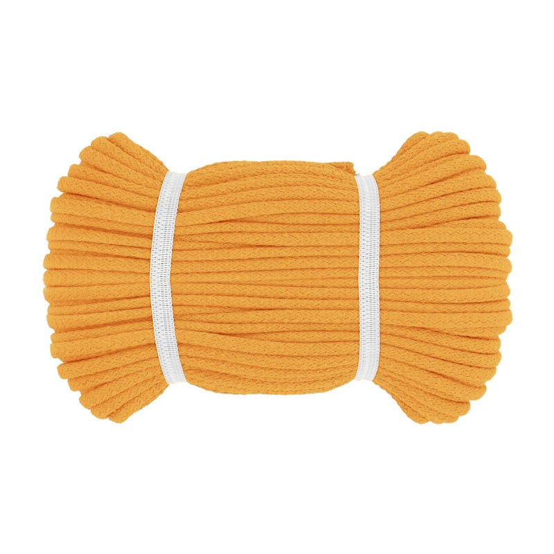 Baumwolle rund 8 mm Uni // orange