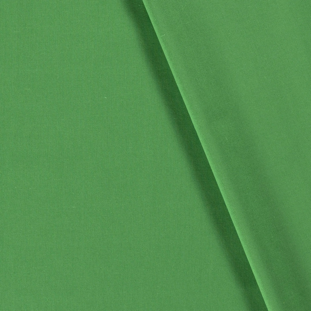 Leinen-Baumwolle Uni // grün