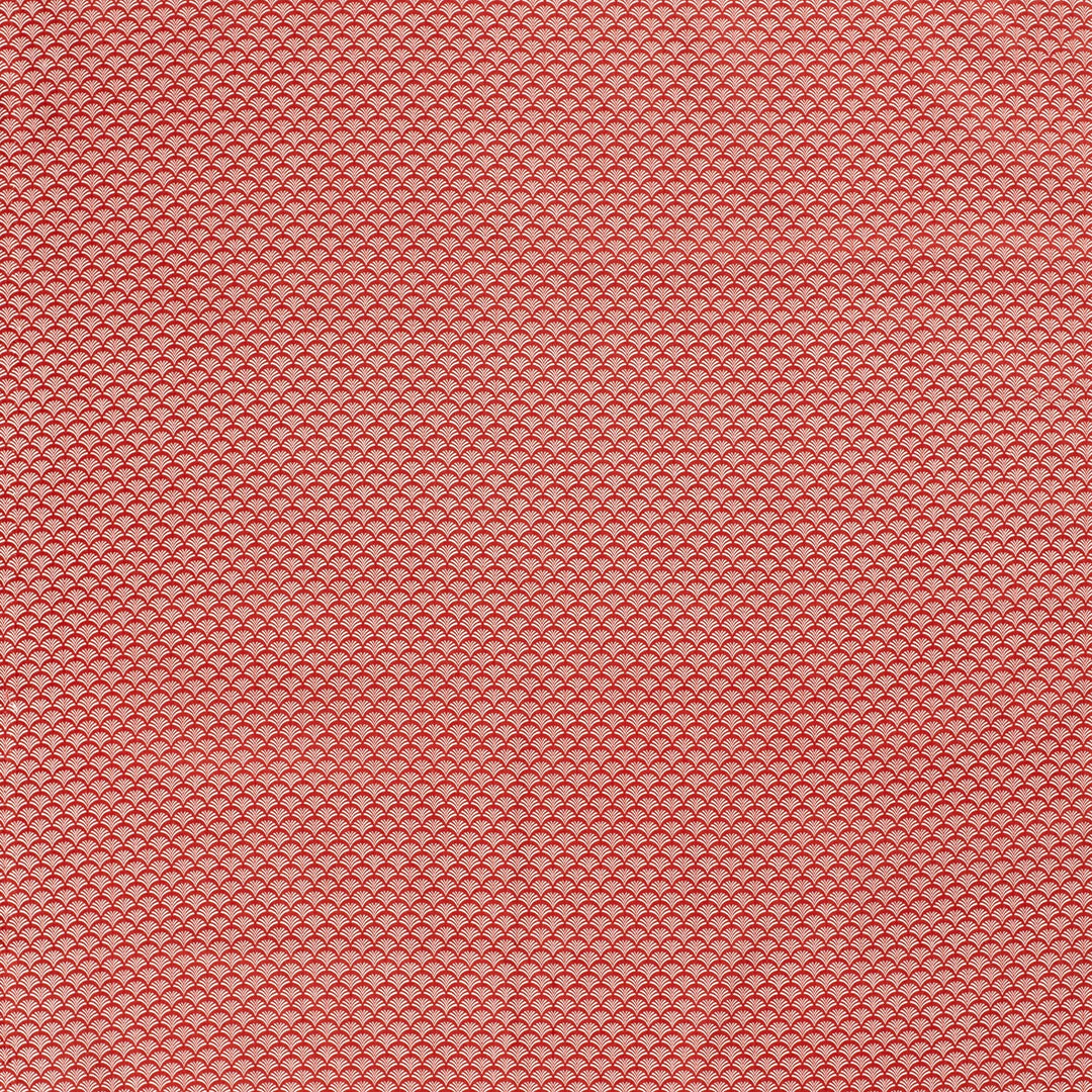 Baumwolle Poplin Fächerblume Abstrakt // rot