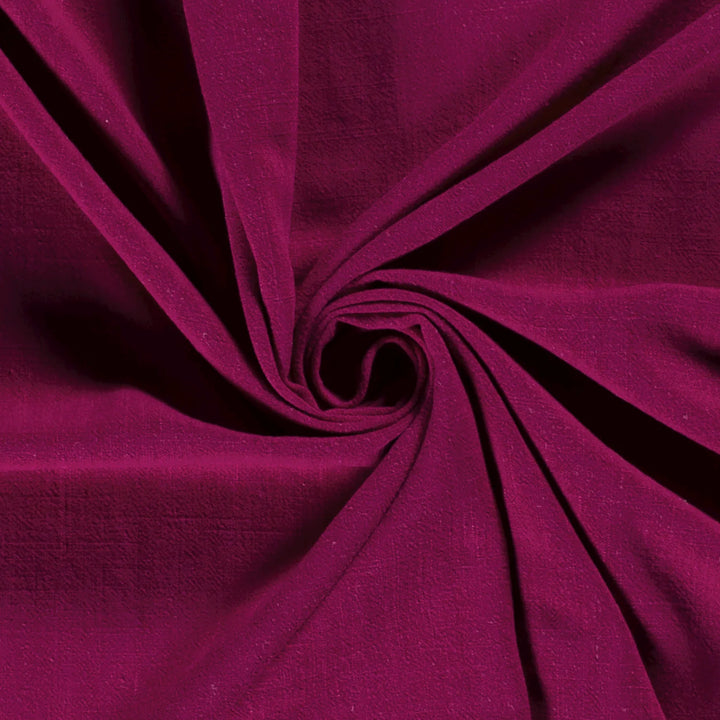 Viskose-Leinen Uni // fuchsia