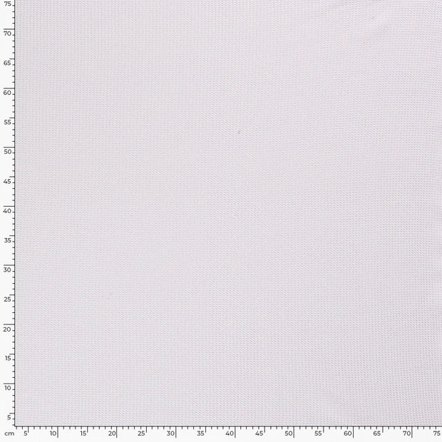 Waffel Jersey gestrickt in Unifarben // weiß