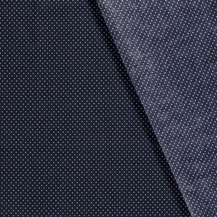 Baumwolle Poplin Punkte // marineblau