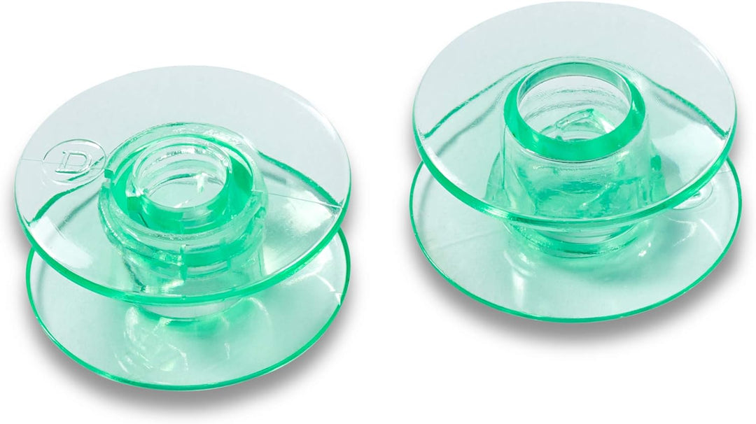 Prym Spulen für Horizontalgreifer 21,6 mm x 10,4 mm // transparent grün