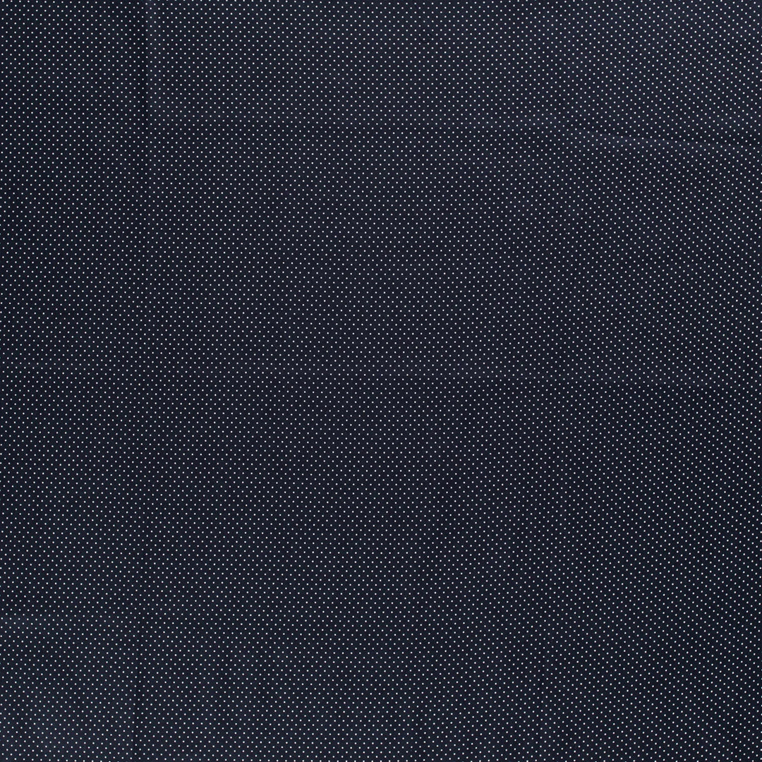 Baumwolle Poplin Punkte // marineblau