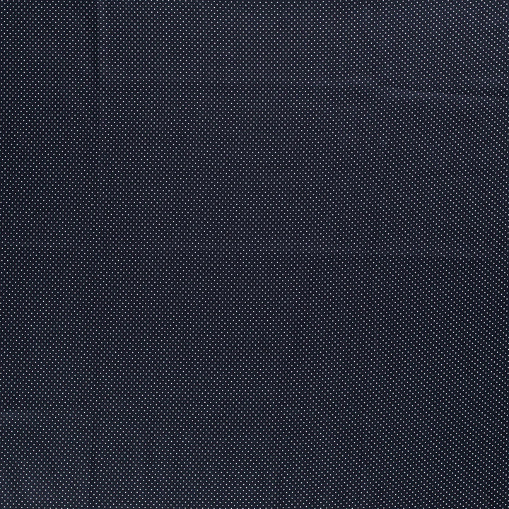 Baumwolle Poplin Punkte // marineblau