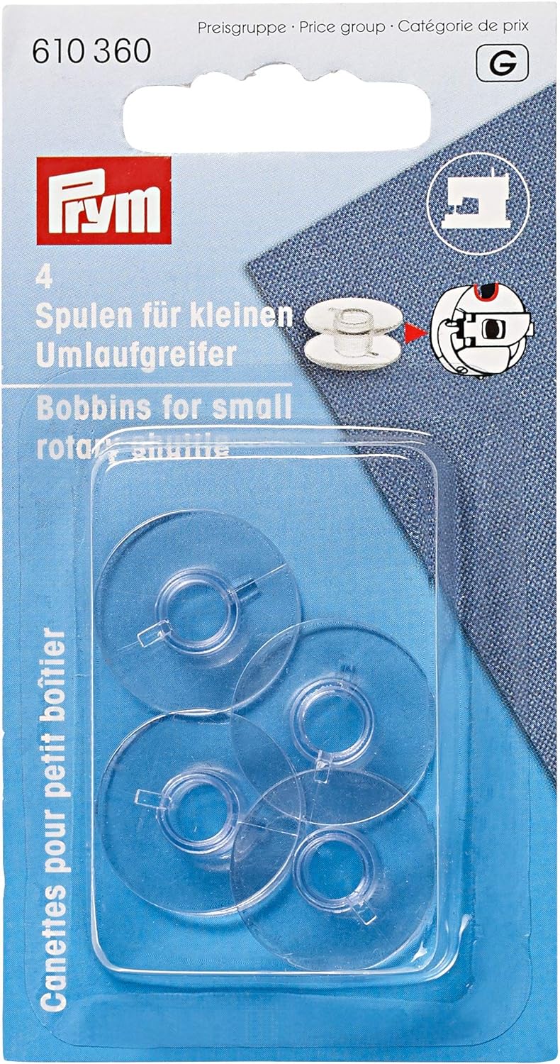 Prym Spulen für kleinen Umlaufgreifer 21,2 mm x 9,2 mm // transparent