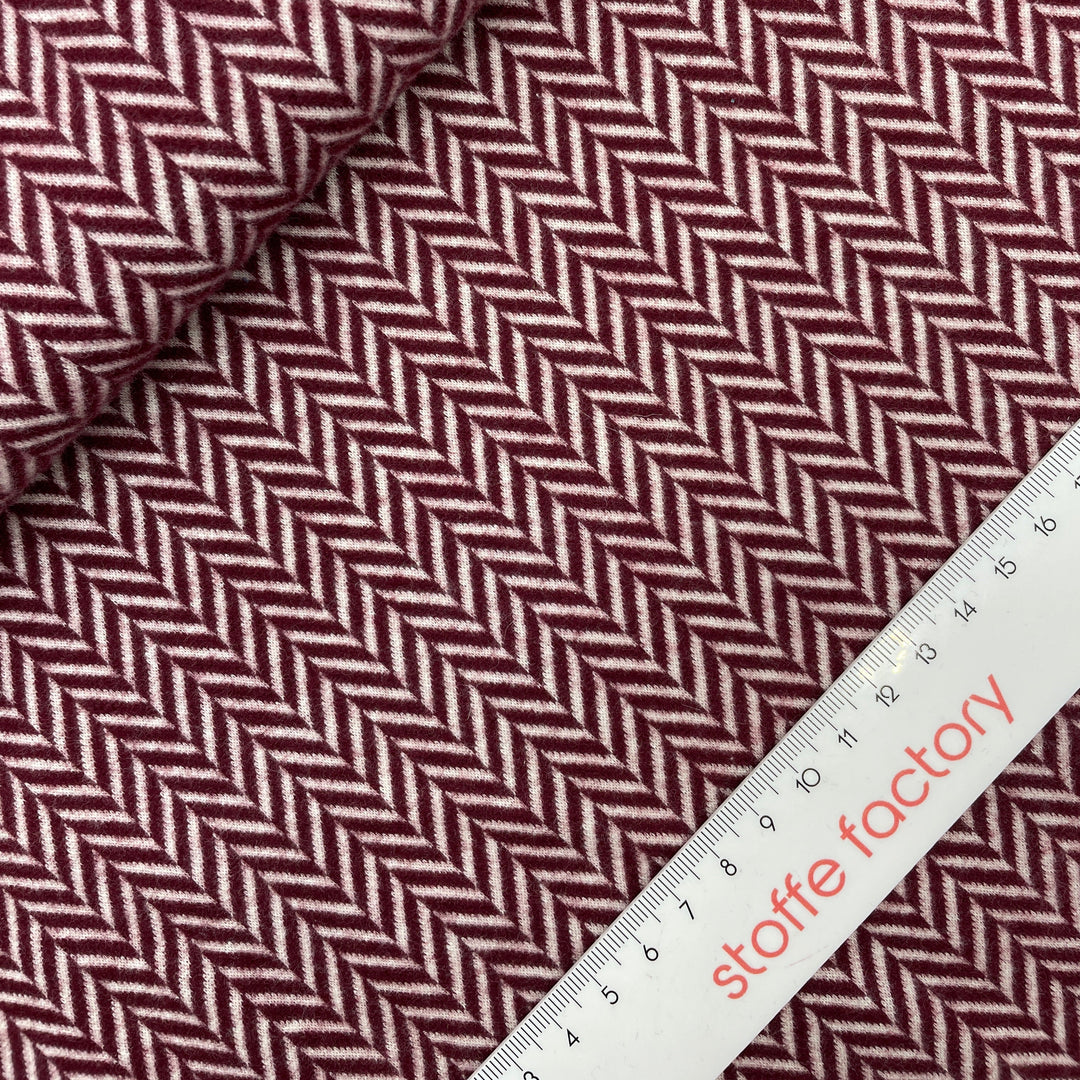 Jacquard-Sweat gebürstet