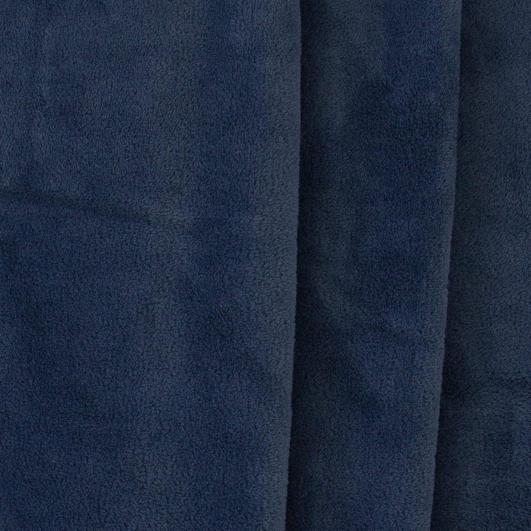 Wellness-Fleece Plüsch Uni // taupe blau